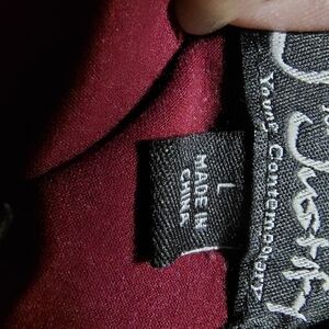 Red Jacket with Logo Detail